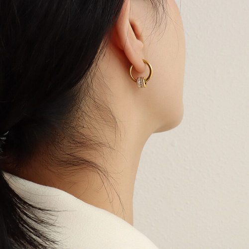 Wholesale Stainless Steel CZ Beads Earring Necklace