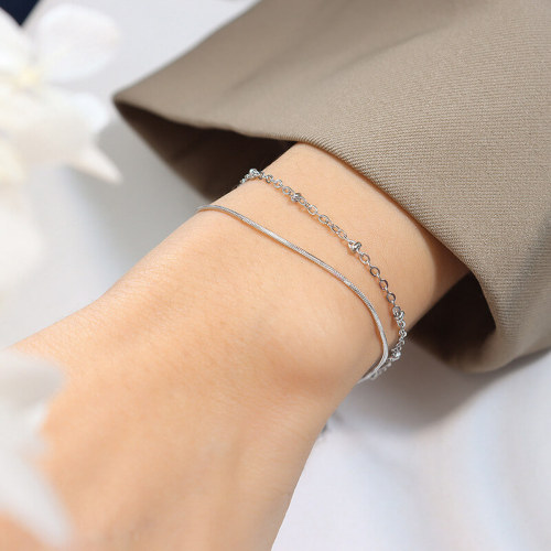 Wholesale Stainless Steel Elegant Snake Chain Bracelet