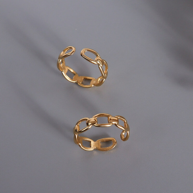 Wholesale Stainless Steel Women Link Chain Open Ring