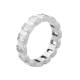 Wholesale Stainless Steel CZ Beaded Band Ring