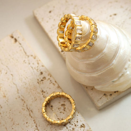 Wholesale Stainless Steel Zircon Rings