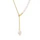 Wholesale Pearl Snake Bone Steel Chain Necklace