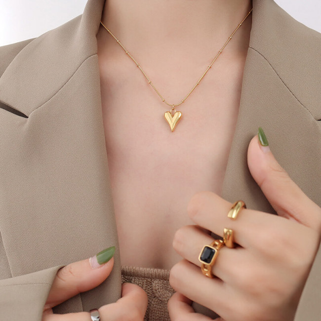 Wholesale Stainless Steel Love Juliet Necklace