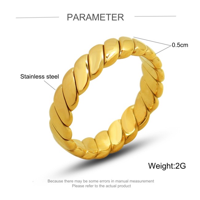 Wholesale Stainless Steel Women Chain Rings
