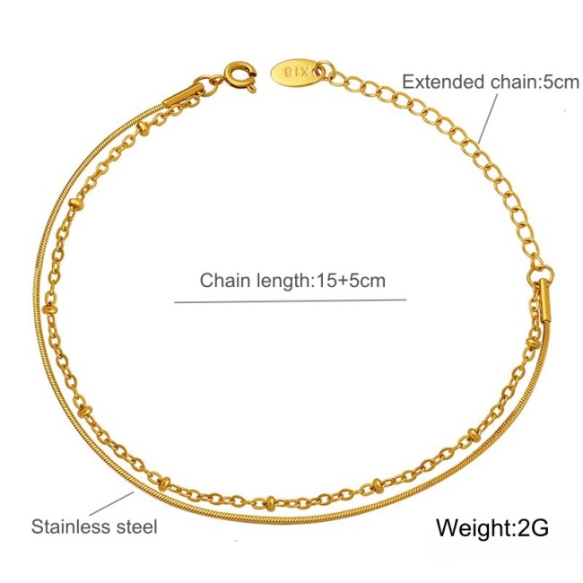 Wholesale Stainless Steel Elegant Snake Chain Bracelet