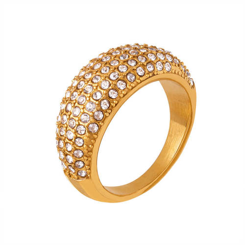 Wholesale Stainless Steel Full CZ Ring