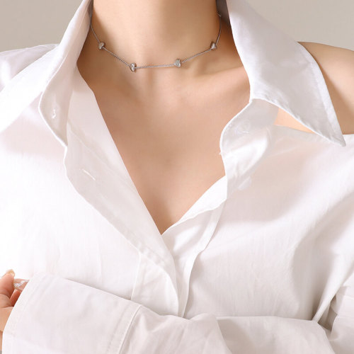 Wholesale Stainless Steel Heart Bracelet Necklace