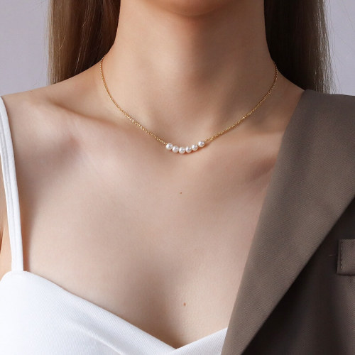 Wholesale Stainless Steel Pearl Pendant Necklace