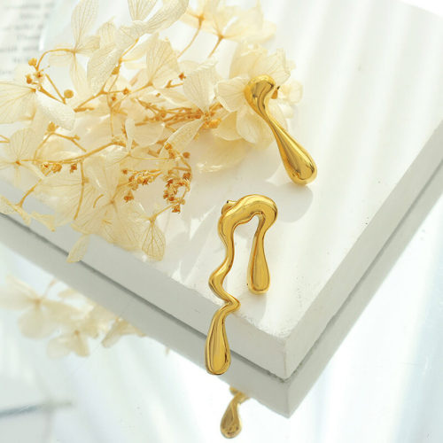 Wholesale Stainless Steel Asymmetrical Earrings