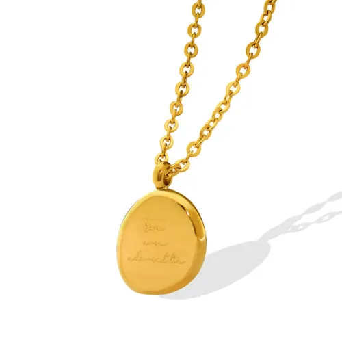 Wholesale Stainless Steel Irregular Oval Pendant