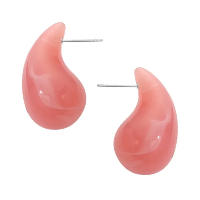 Wholesale Colorful Water Drops Resin Earrings