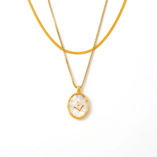 Wholesale Stainless Steel Necklace with Copper Pendant