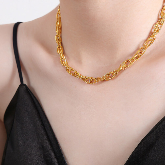 Wholesale Stainless Steel Stack Necklace