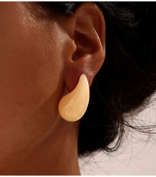 Wholesale Colorful Water Drops Resin Earrings