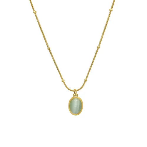 Wholesale Stainless Steel Cat's Eye Oval Pendant