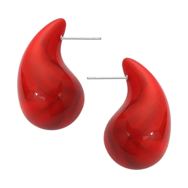 Wholesale Colorful Water Drops Resin Earrings