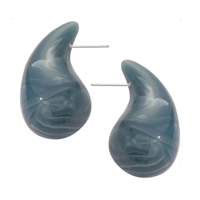 Wholesale Colorful Water Drops Resin Earrings