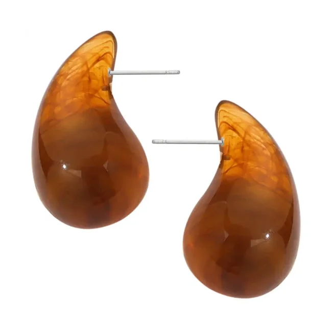 Wholesale Colorful Water Drops Resin Earrings