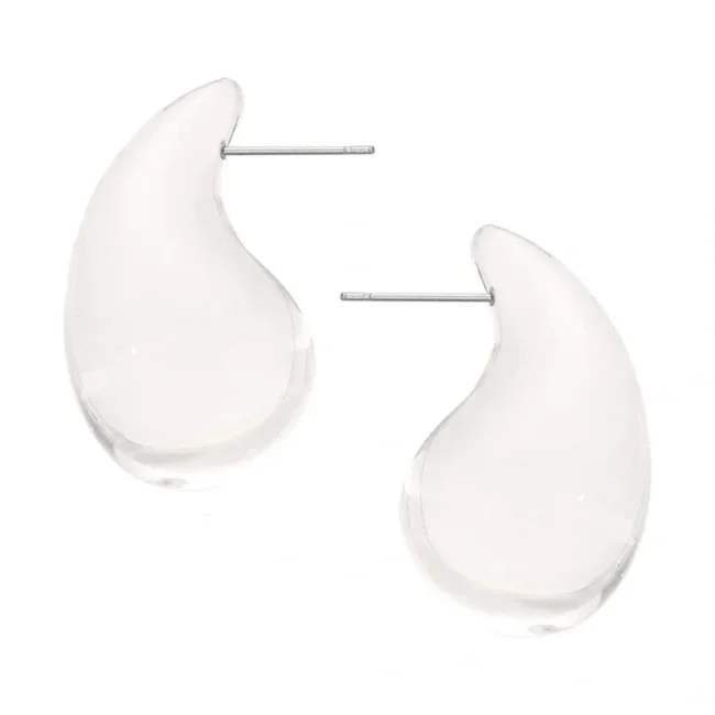 Wholesale Colorful Water Drops Resin Earrings
