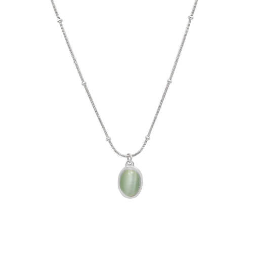 Wholesale Stainless Steel Cat's Eye Oval Pendant
