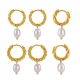 Wholesale Stainless Steel Hoop Earring with Pearl