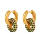Wholesale Stainless Steel CZ Pearl Earring