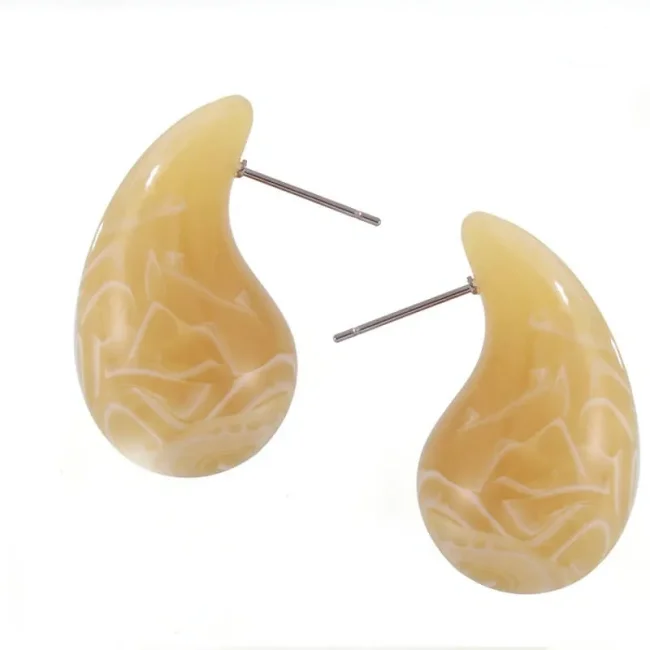 Wholesale Colorful Water Drops Resin Earrings