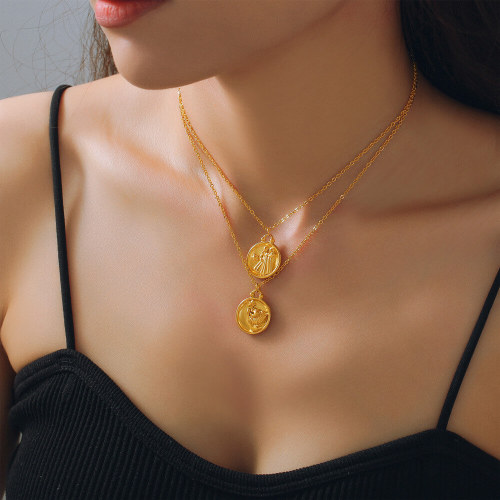 Wholesale Stainless Steel Zodiac Necklaces