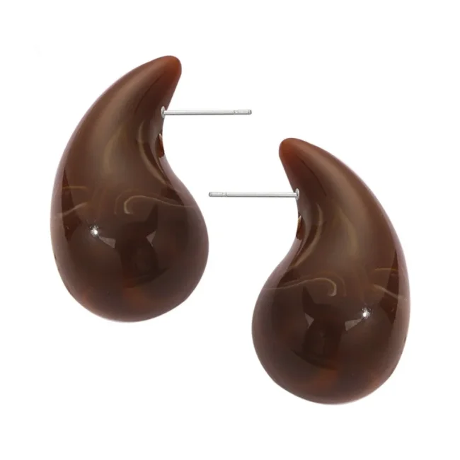 Wholesale Colorful Water Drops Resin Earrings