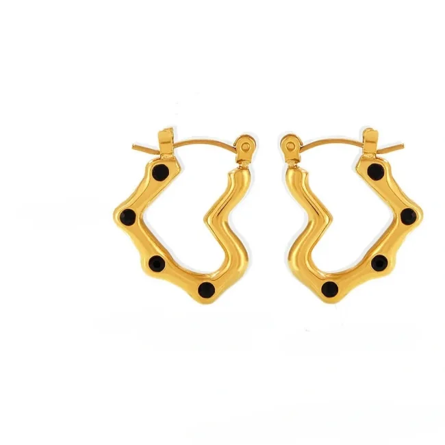 Wholesale Stainless Steel Imitation Pearl cz Earrings