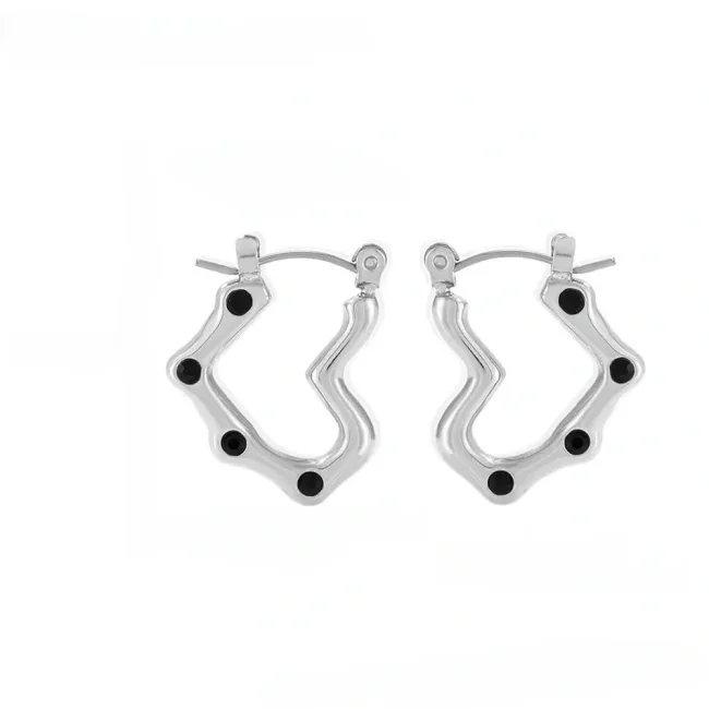 Wholesale Stainless Steel Imitation Pearl cz Earrings