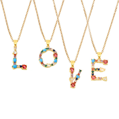 Wholesale Copper Colorful CZ Pendant