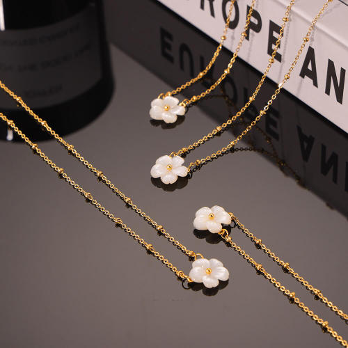 Wholesale Stainless Steel Sea Shell Flower Pendant