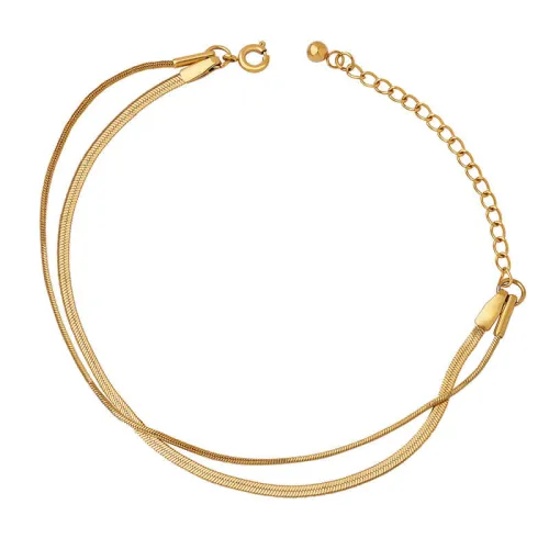 Wholesale Stainless Steel Double Blade Chain Bracelet