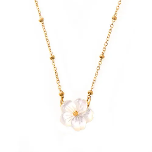 Wholesale Stainless Steel Sea Shell Flower Pendant