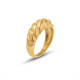 Wholesale Stainless Steel Croissant Dome Ring