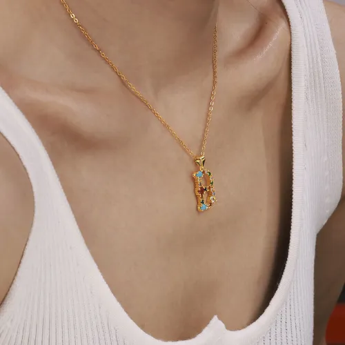 Wholesale Copper Colorful CZ Pendant