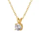 Wholesale Stainless Steel Single CZ Pendant Necklace