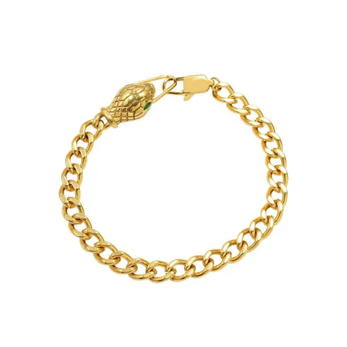 Wholesale Stainless Steel Snakehead Zirconia Eye Bracelet
