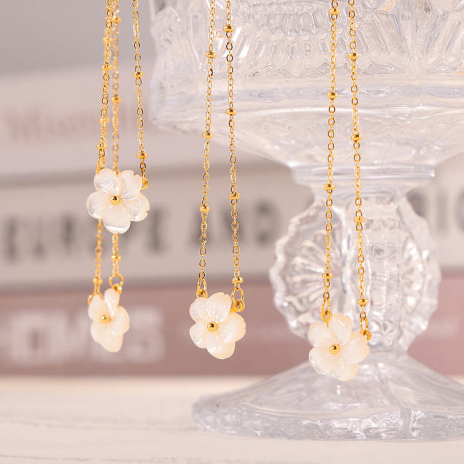 Wholesale Stainless Steel Sea Shell Flower Pendant