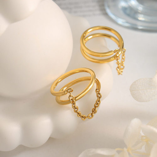 Wholesale Stainless Steel Double-layered Ring