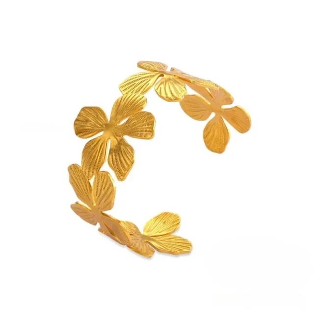 Wholesale Stainless Steel 18K Gold Plated Bangle