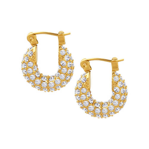 Wholesale Stainless Steel Full CZ Earring
