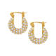 Wholesale Stainless Steel Full CZ Earring