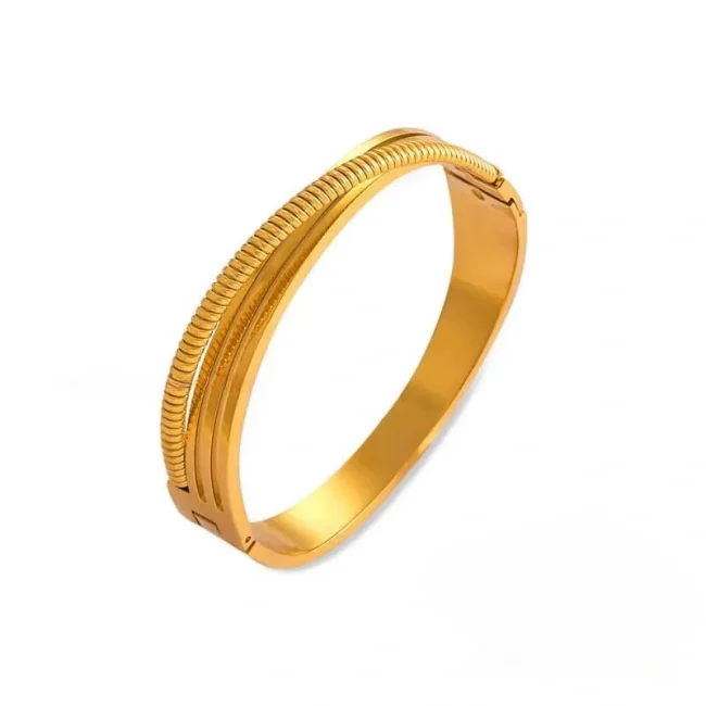 Wholesale Stainless Steel 18K Gold Plated Bangle
