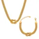 Wholesale Stainless Steel Double Snake Bone Necklace