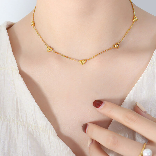 Wholesale Stainless Steel Heart Jewelry Set