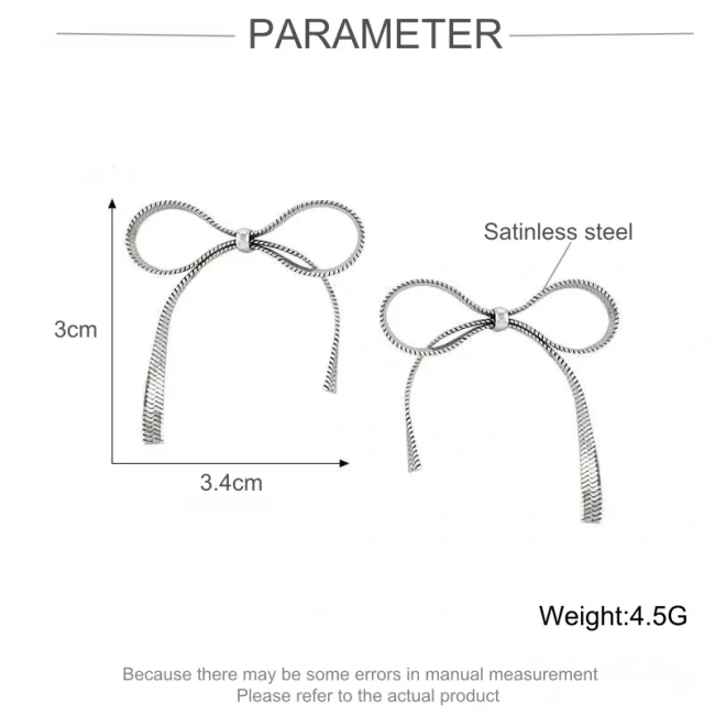 Wholesale Stainless Steel Bow Jewelry Set