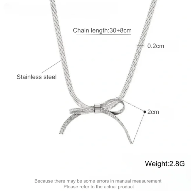 Wholesale Stainless Steel Bow Jewelry Set