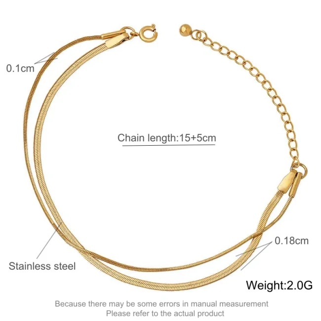 Wholesale Stainless Steel Double Blade Chain Bracelet